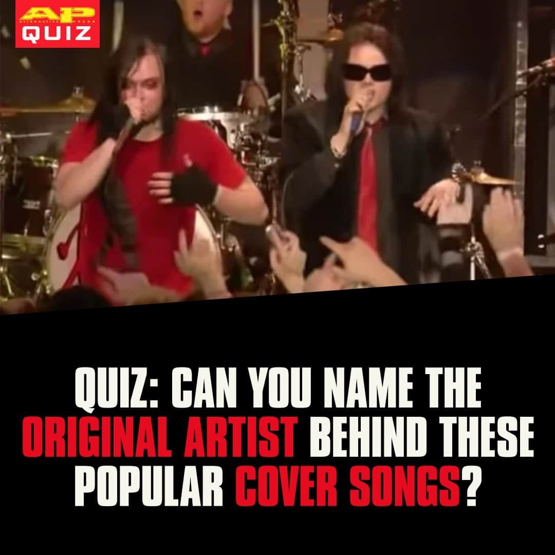 Alternative Pressさんのインスタグラム写真 - (Alternative PressInstagram)「QUIZ: Many bands have given their own twist on classic tracks, but can you figure out the original artist behind these covers by @mychemicalromance, @TheUsed, @NeckDeepUK and @themaineband?⁠ LINK IN BIO⁠ .⁠ .⁠ .⁠ #coversongs #mychemicalromance #mcr #theused #gerardway #bertmccracken #neckdeep #themaine #altpress #alternativepress」10月25日 9時01分 - altpress
