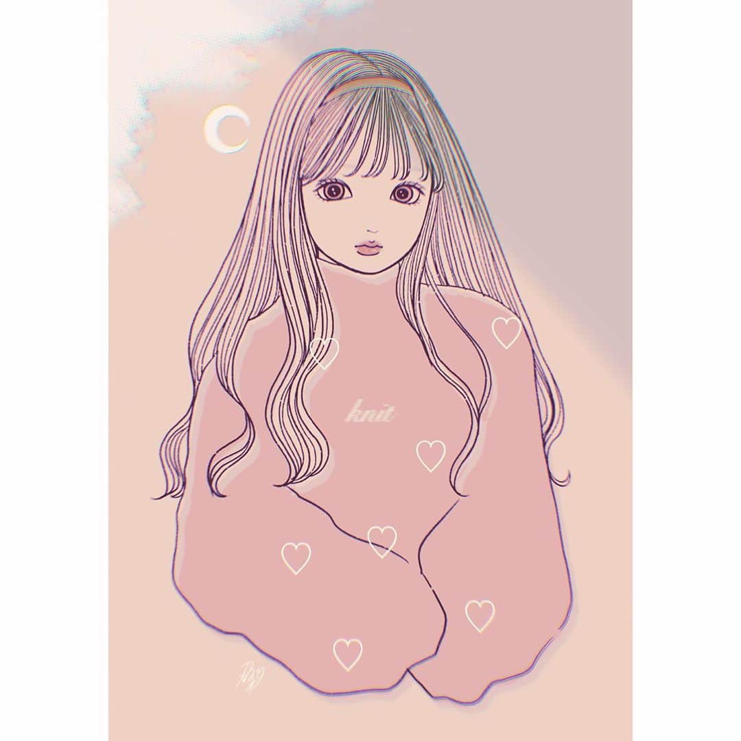 乃の木そよのインスタグラム：「☽♡☁」