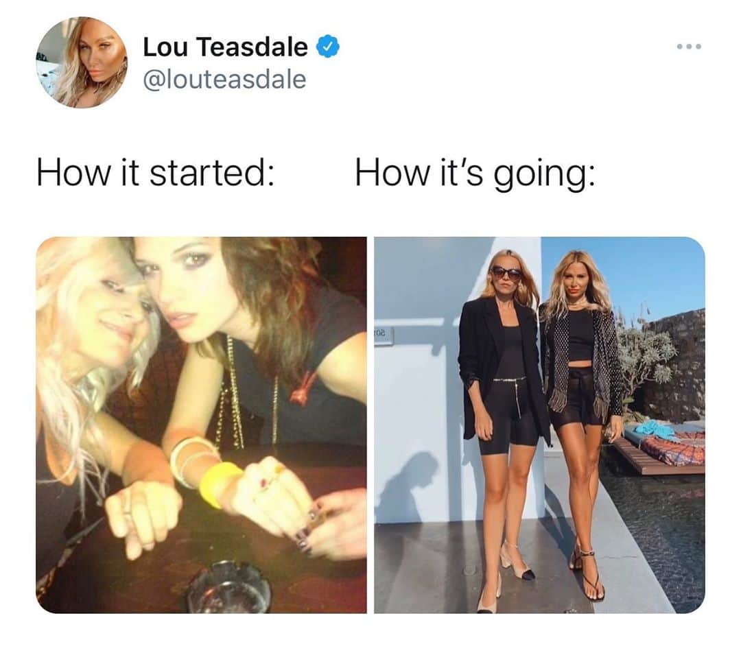 ルー・ティーズデールのインスタグラム：「15 years later. Still just tryna be indie..」