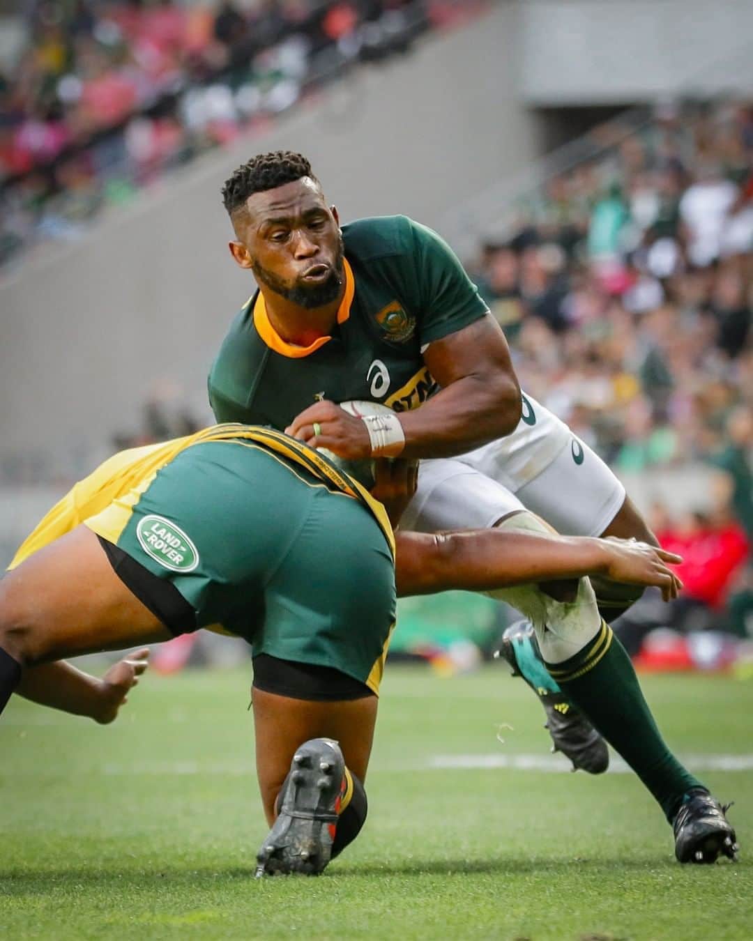 ラグビー南アフリカ代表さんのインスタグラム写真 - (ラグビー南アフリカ代表Instagram)「Siya Kolisi, our Rugby World Cup-winning captain and fearless leader. 💚  #StrongerTogether @mtnza」10月25日 14時30分 - bokrugby