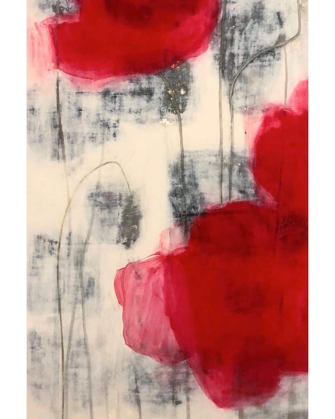 Uzo Hiramatsuさんのインスタグラム写真 - (Uzo HiramatsuInstagram)「pastwork (part) #エンクレスト #fukuoka #contemporaryart #painting #flower #drawing #poppie」10月25日 14時52分 - uzo_hiramatsu