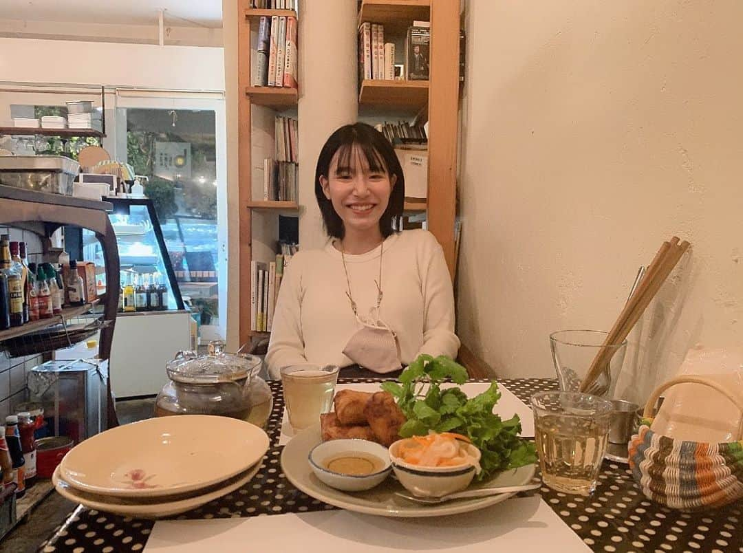 生越千晴のインスタグラム：「🍃  久しぶりのbijiが美味しすぎて。  오랜만에 biji가 너무 맛있어서.」