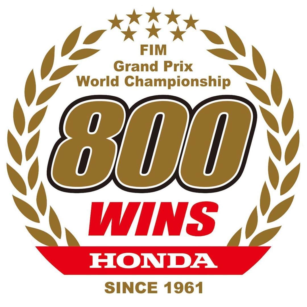 レプソル・ホンダのインスタグラム：「History made today with @jaumemasia5’s win in #Moto3!  @hondaracingcorporation claim their 800th win in Grand Prix racing. An incredible story continues 👏 #800Wins」