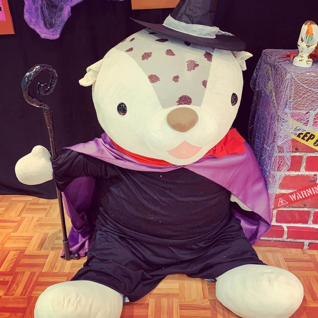 加藤千恵のインスタグラム：「あさっぴー（旭川市のゆるキャラ）、ハロウィンバージョン。」