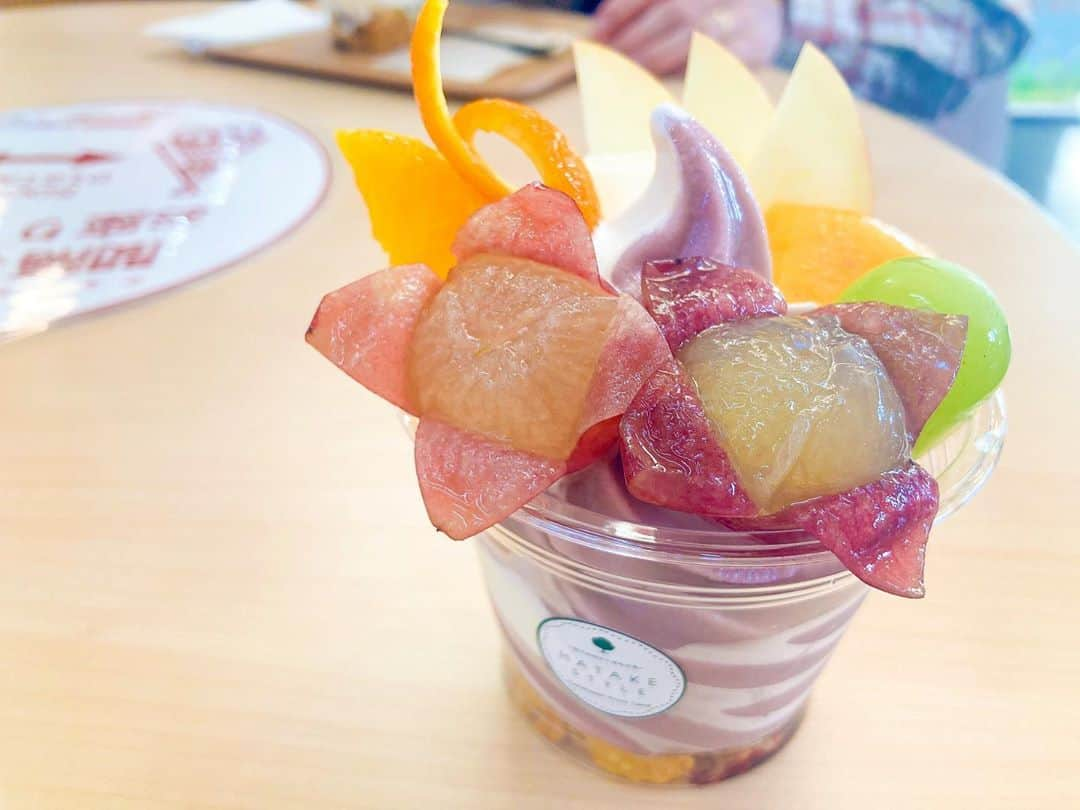 菅原智郁さんのインスタグラム写真 - (菅原智郁Instagram)「山形の秋は楽しすぎます🥺🍇 with両親  .  でも、ふと蔵王見たら雪かぶってた…⛄ まあ冬は冬で楽しいよねきっと！！ .  #高橋フルーツランド #ハタケスタイル #hatakestyle #🍇」10月25日 16時51分 - tomotomokaaaa22