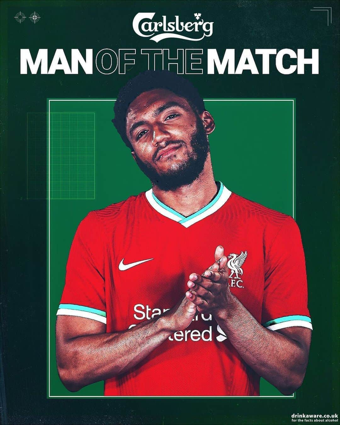 リヴァプールFCさんのインスタグラム写真 - (リヴァプールFCInstagram)「BOSS, Joe 🤩 Your @carlsberg Man of the Match for #LIVSHU after a BIG performance 👊🔴 #LFC #LiverpoolFC」10月25日 18時11分 - liverpoolfc