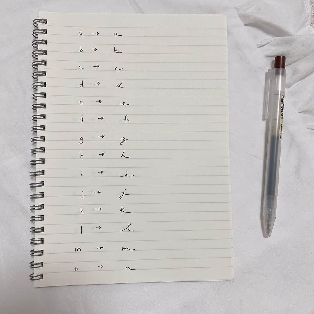 月森世菜さんのインスタグラム写真 - (月森世菜Instagram)「今回はどうしても 筆記体で書くのが難しい方向けに ローマ字で筆記体風に書ける 書き方をご紹介します♡  正しい筆記体は 以前ライブ配信しています☺︎  ※あくまでも筆記体風ですので、 正しい筆記体でなく イラストでオシャレに使いたい方向けです💭  4日前にローマ字で作れる サインの書き方をご紹介しましたが、 1つ1つのアルファベットやポイントを のせていなかったので こちらの投稿と合わせて 参考にして頂けると嬉しいです♡  私が皆さんのオリジナルサインを 作る際は1つ1つ相談して作るので 企業様が間に入って下さる機会 があれば企画として やりたいと思っています☺️💕  ┈┈┈┈┈┈┈┈┈┈┈┈┈┈┈┈┈┈┈ せいなです♡ 白系統の女子力アップのことに ついて毎日投稿しているので フォローして頂けると嬉しいです🍑   @seina.tsukimori   白系統のお写真を募集中✉️🕊 タグ付けしてね💭🩰 ┈┈┈┈┈┈┈┈┈┈┈┈┈┈┈┈┈┈┈   #ノート #ノートまとめ #ノート術 #ノート作り #ノートの中身 #ノートデコ #マイノート #イラスト #イラストグラム #イラスト好きな人と繋がりたい #イラスト好き #イラスト練習 #イラスト初心者 #手書きイラスト #手書き文字 #手書きノート #ノートデコ #ノートデコレーション #デコレーションアート #イラスト好きさんと繋がりたい #イラスト部 #イラストすきな人と繋がりたい #手描きイラスト #手描きアート #ノート術 #無印良品 #無印 #無印良品週間」10月25日 18時14分 - seina.tsukimori