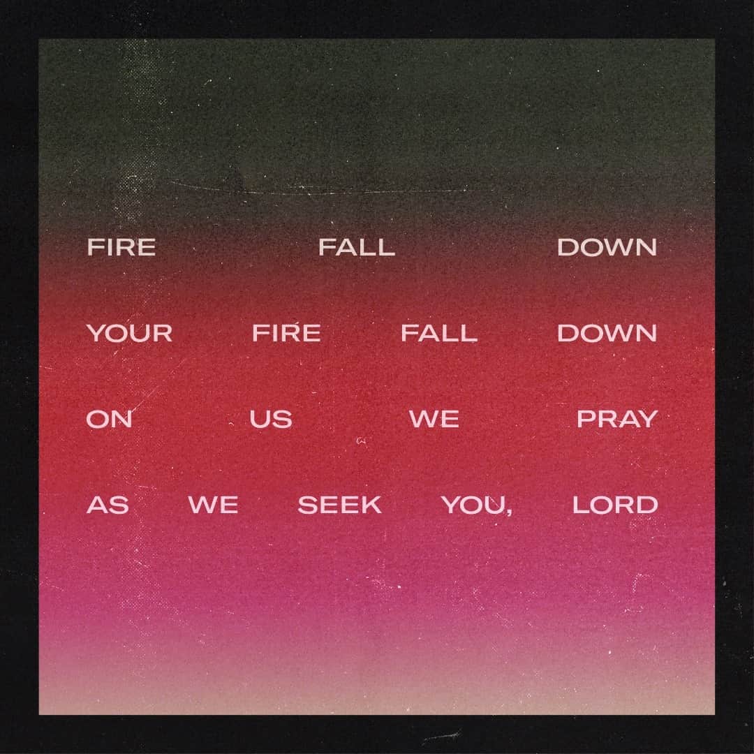 ユナイテッドのインスタグラム：「Your fire fall down Fire fall down On us we pray As we seek」
