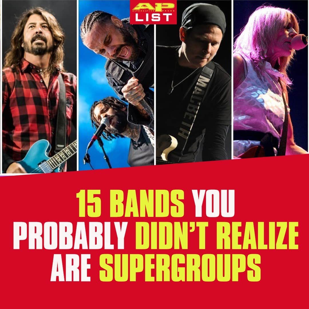 Alternative Pressさんのインスタグラム写真 - (Alternative PressInstagram)「While some supergroups are obvious, other bands have also united musicians from various acts to form incredible lineups in @foofighters, @angelsandairwaves, @fever333 and more⁠ LINK IN BIO⁠ .⁠ .⁠ .⁠ #supergroups #supergroupartists #supergroupbands #foofighters #angelsandairwaves #fever333 #altpress #alternativepress」10月25日 21時01分 - altpress