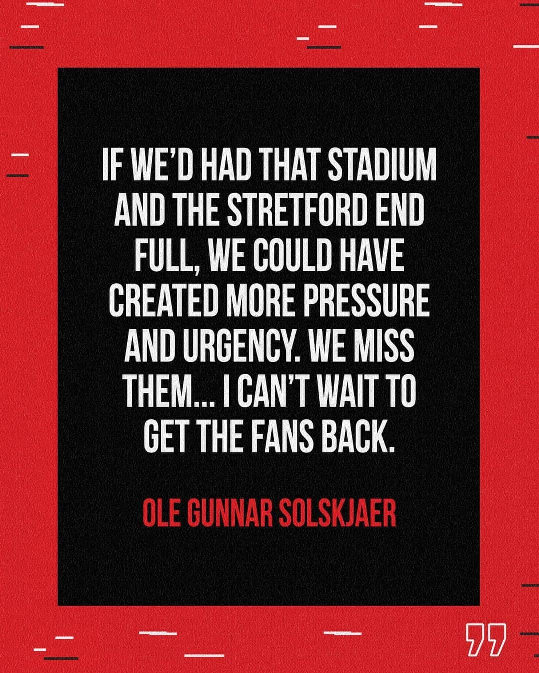 マンチェスター・ユナイテッドさんのインスタグラム写真 - (マンチェスター・ユナイテッドInstagram)「Ole speaks for all of us ❤️ #MUFC #OldTrafford」10月25日 21時03分 - manchesterunited