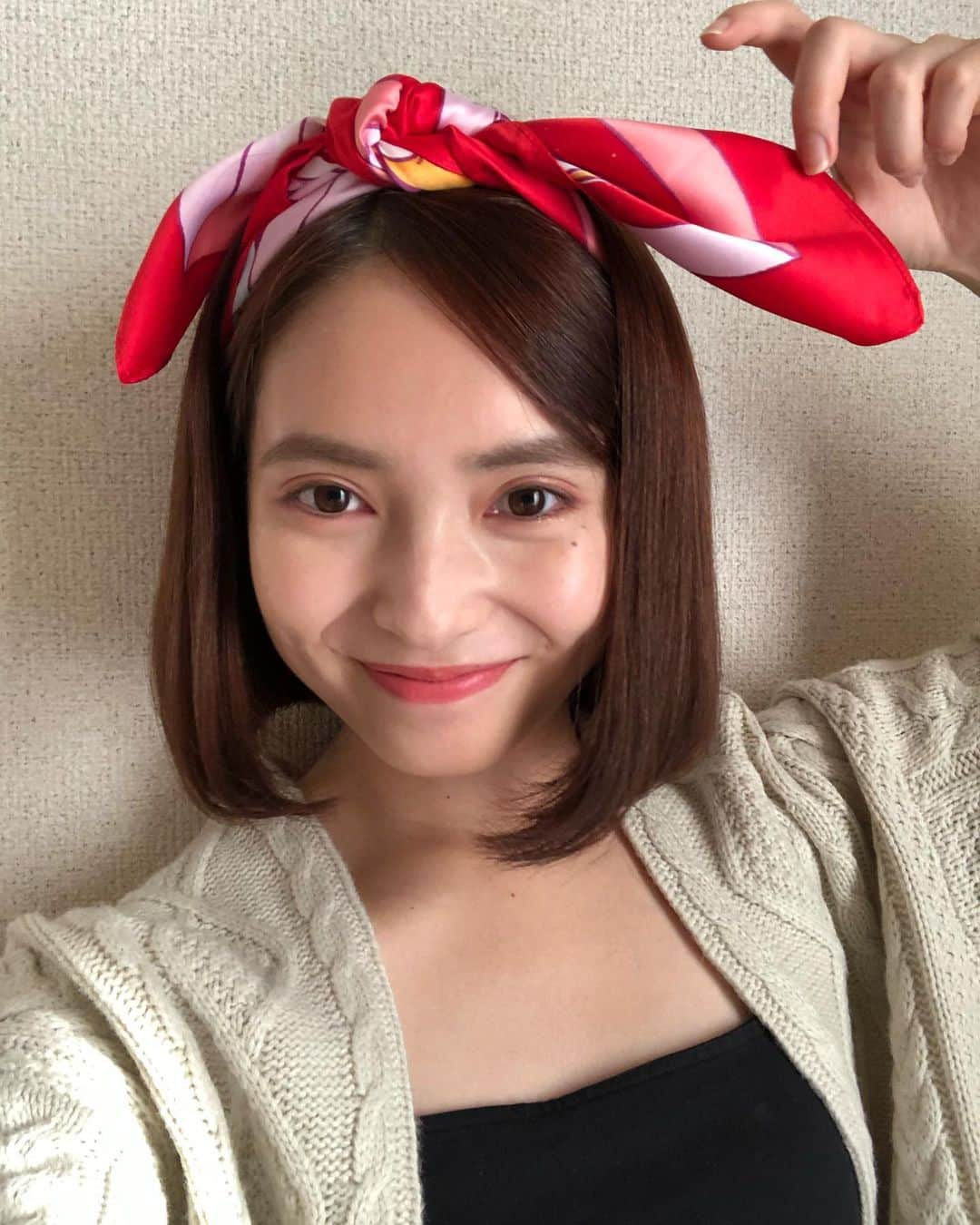 大原梓さんのインスタグラム写真 - (大原梓Instagram)「SK-IIさんからのギフトの風呂敷が可愛くて…☺︎︎︎︎︎✌︎」10月25日 21時05分 - ohara_azusa