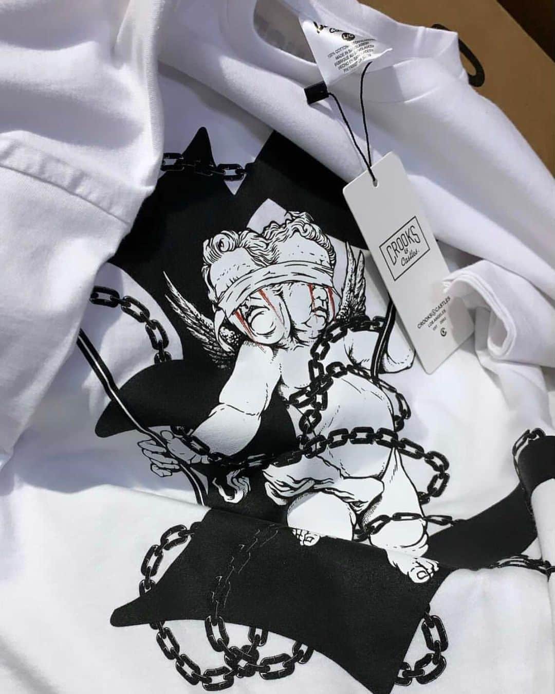 のインスタグラム：「Cherub tees.  #cherub #crooksncastles #crooksandcastles #crooks #cstc」