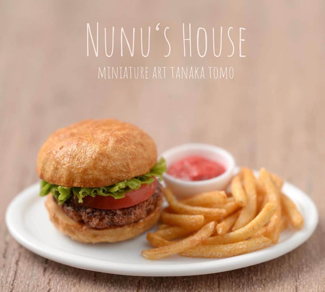 Nunu's Houseさんのインスタグラム写真 - (Nunu's HouseInstagram)「🍔🍟 来年2月からのミニチュア教室 課題予定のハンバーガーを作りました。 教室受講とオンライン受講となります👍  #田中智#ミニチュア #miniature#nunushouse #ハンバーガー#hamburger」10月25日 22時41分 - nunus_house