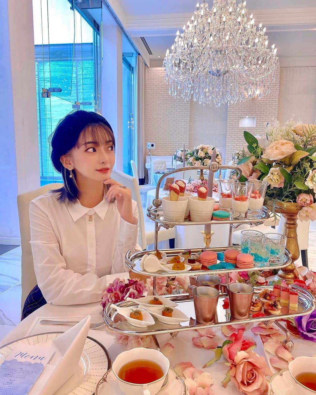 ERENAのインスタグラム：「. . ベレー帽 @sucredouceur_official 可愛いのあさんのセレクトショップ🥰  かわい〜🥶💓💓💓」