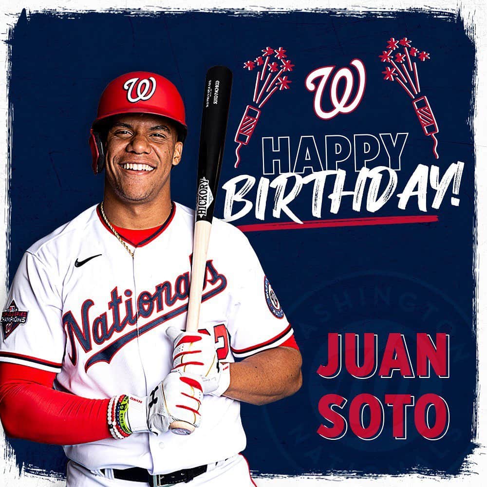 ワシントン・ナショナルズさんのインスタグラム写真 - (ワシントン・ナショナルズInstagram)「Juan Soto is only 22 years old. 🐐」10月25日 23時51分 - nationals