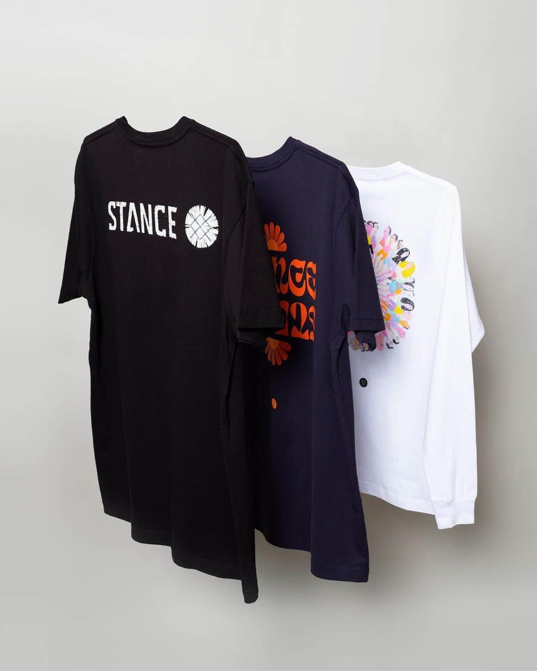 Stanceのインスタグラム：「One…Two…TEE!   There's nothing quite like your trusted favorite tee, but we're always looking to modernize the classic wardrobe staple. The largest wearable canvas we make has the comfort you crave, with the design details you've come to expect from Stance. All NEW Stance Tees available now on Stance.com 🙌」