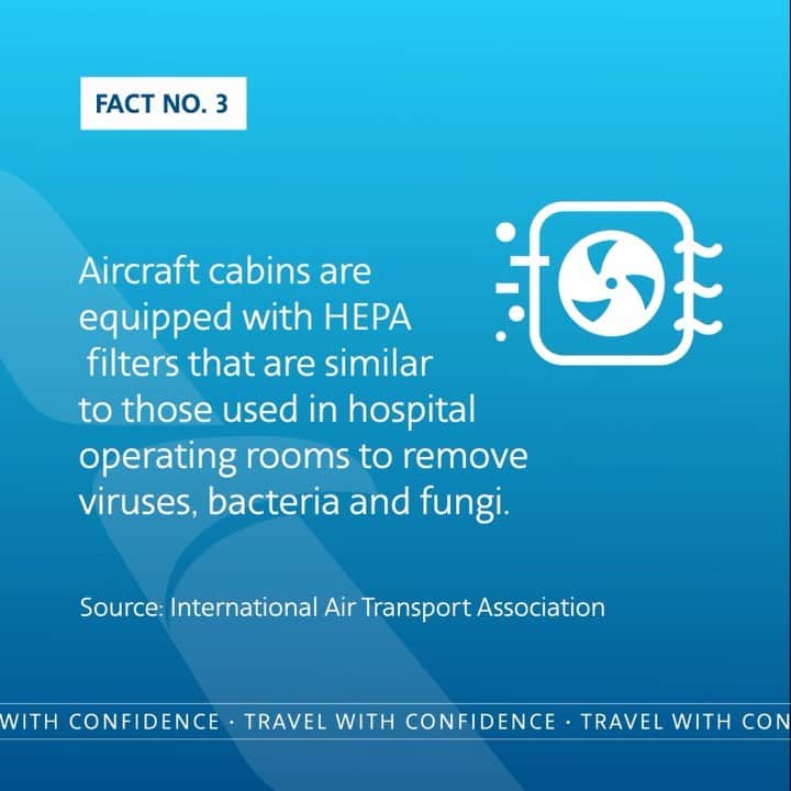 アメリカン航空のインスタグラム：「Breathe in. Breathe out. Breathe easy. HEPA’s got your back (and all the nasty stuff). http://bit.ly/AAFF_3」
