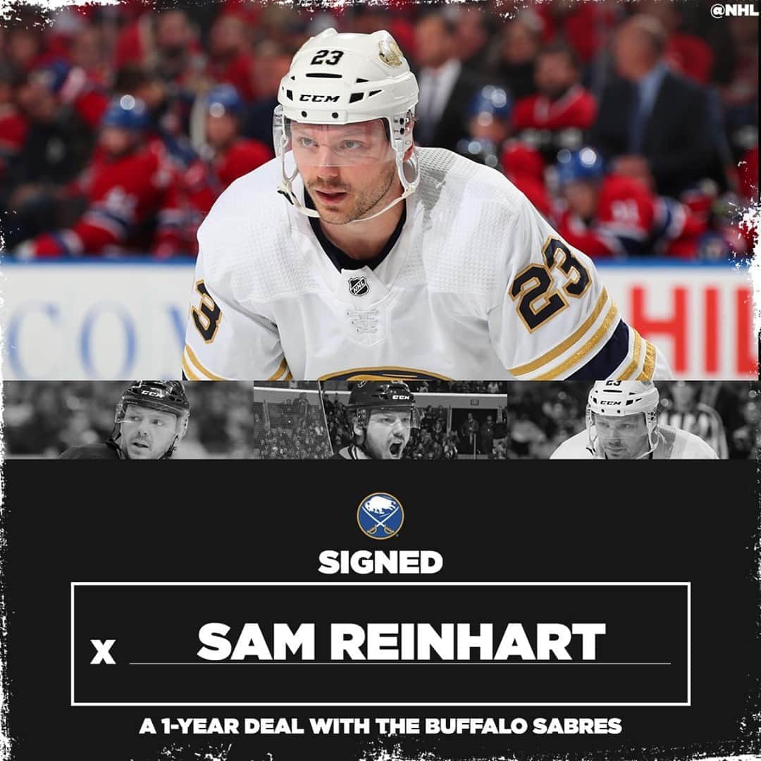 NHLさんのインスタグラム写真 - (NHLInstagram)「Sam Reinhart (@samsonreinhart) is staying put with the @buffalosabres on a 1-year deal❗」10月26日 0時46分 - nhl