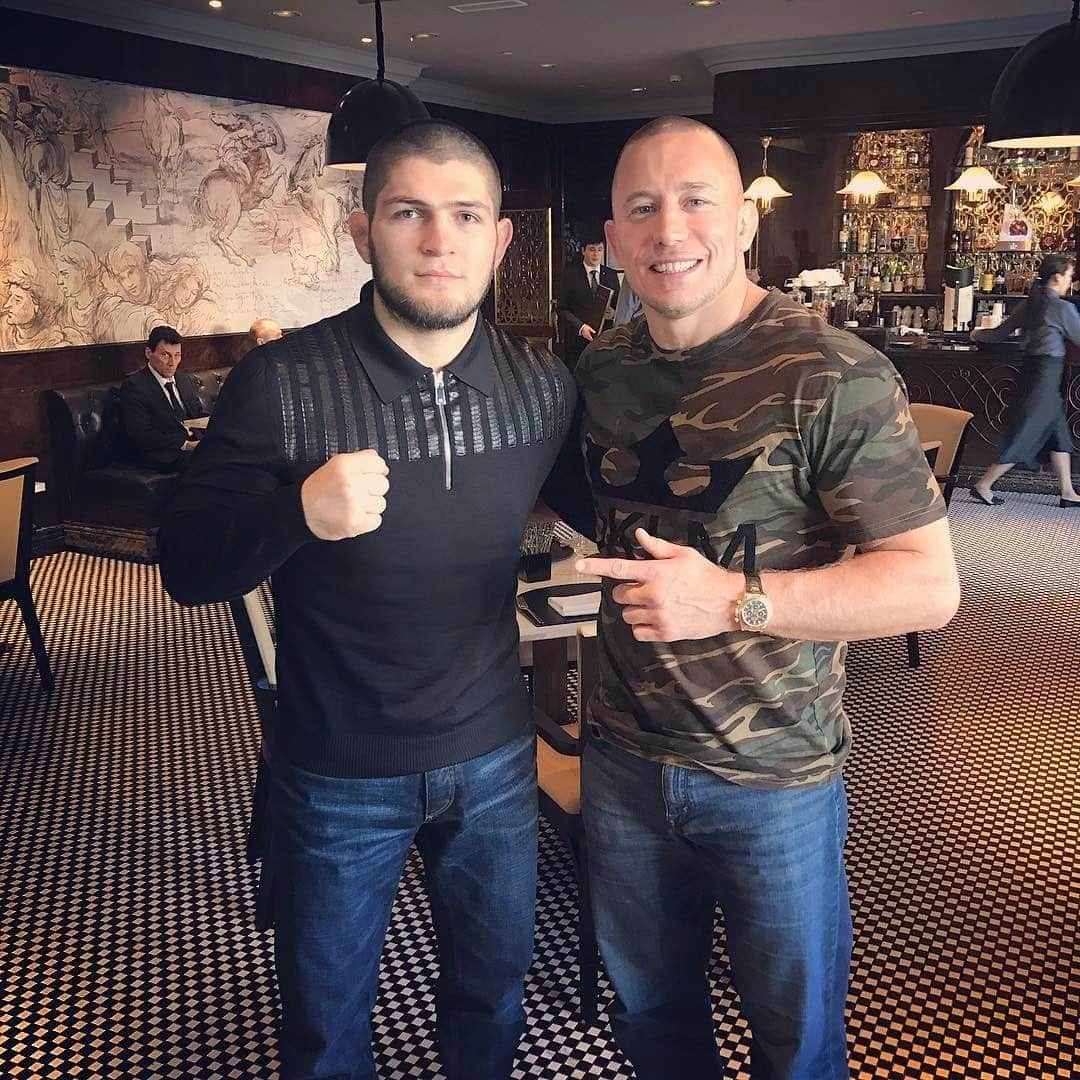 ジョルジュ・サンピエールさんのインスタグラム写真 - (ジョルジュ・サンピエールInstagram)「Congratulations to @khabib_nurmagomedov for his amazing performance last night and a career as perfect as you can get as an athlete!」10月26日 0時58分 - georgesstpierre