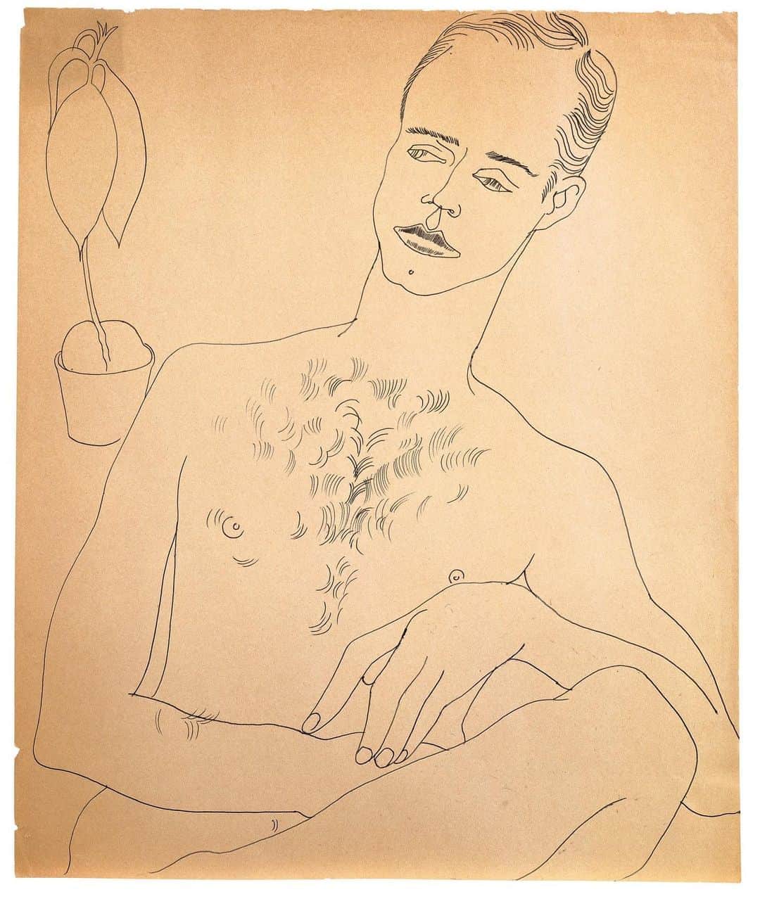 AnOther Magazineさんのインスタグラム写真 - (AnOther MagazineInstagram)「Andy Warhol’s rarely seen drawings of queer, love, sex and desire ⁠⠀ ⁠⠀ The new book Andy Warhol. Love, Sex, and Desire. Drawings 1950–1962 brings together over 300 drawings of men reveling in the pleasure of youth, beauty, and the flesh. Peek inside the book at the link in our bio 📲」10月26日 1時31分 - anothermagazine