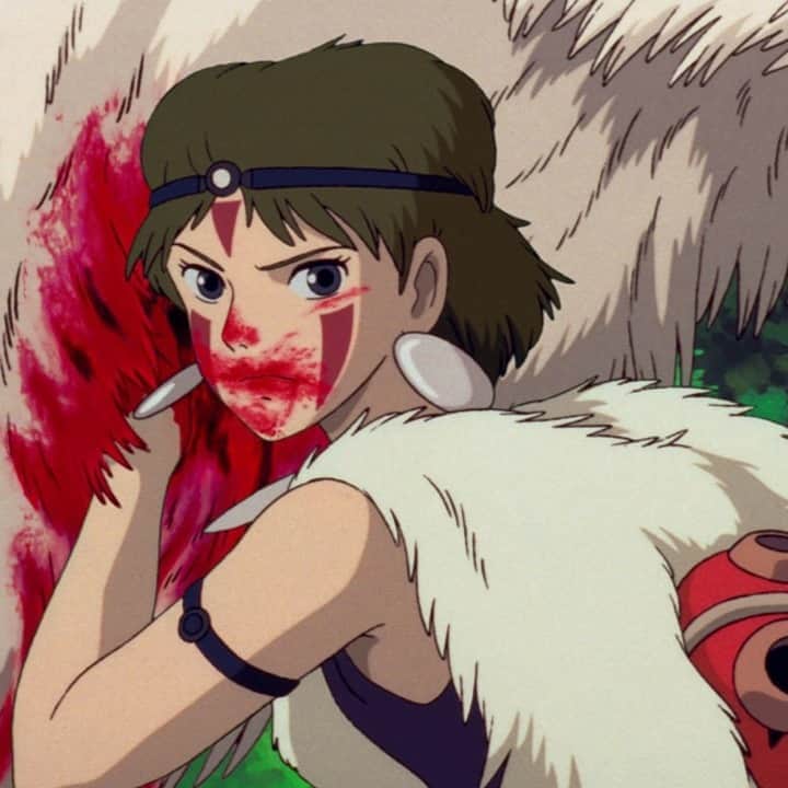 Dazed Magazineさんのインスタグラム写真 - (Dazed MagazineInstagram)「What Studio Ghibli still lives in your head rent free?   Mine is this ⬆️ See more of 300 newly released stills from the studio’s most iconic films available to download at the link in bio 📲  📷 #PrincessMononoke」10月26日 1時46分 - dazed