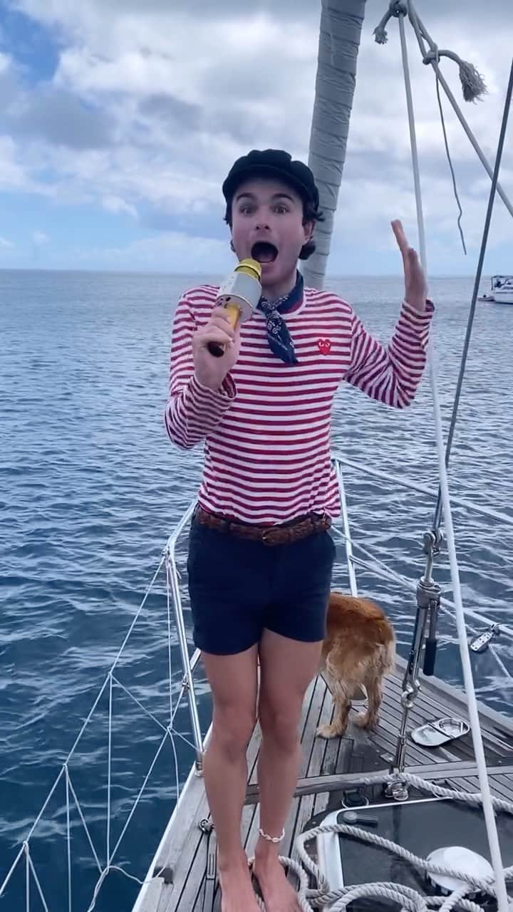 DYLAN MULVANEYのインスタグラム：「Dress like the job you want... but maybe a sailor isn’t in the card for me」