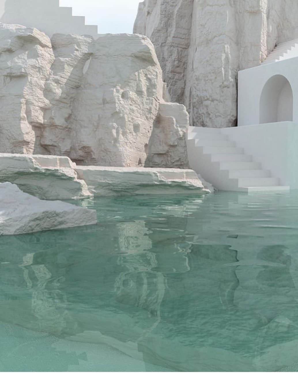 グラフ&ランツのインスタグラム：「Peace and serenity 〰️ “Emerald Sea” by @__baeige__ #inspo」