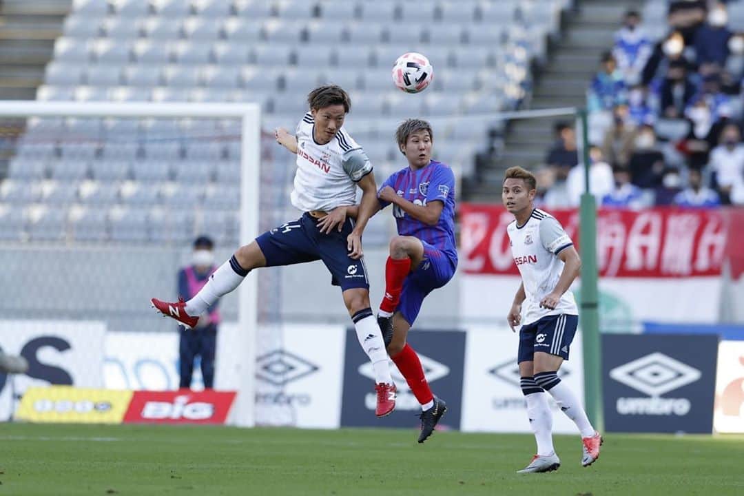 のインスタグラム：「_ 2連勝💪🎉 応援ありがとうございました！ #fmarinos #横浜Fマリノス #44」