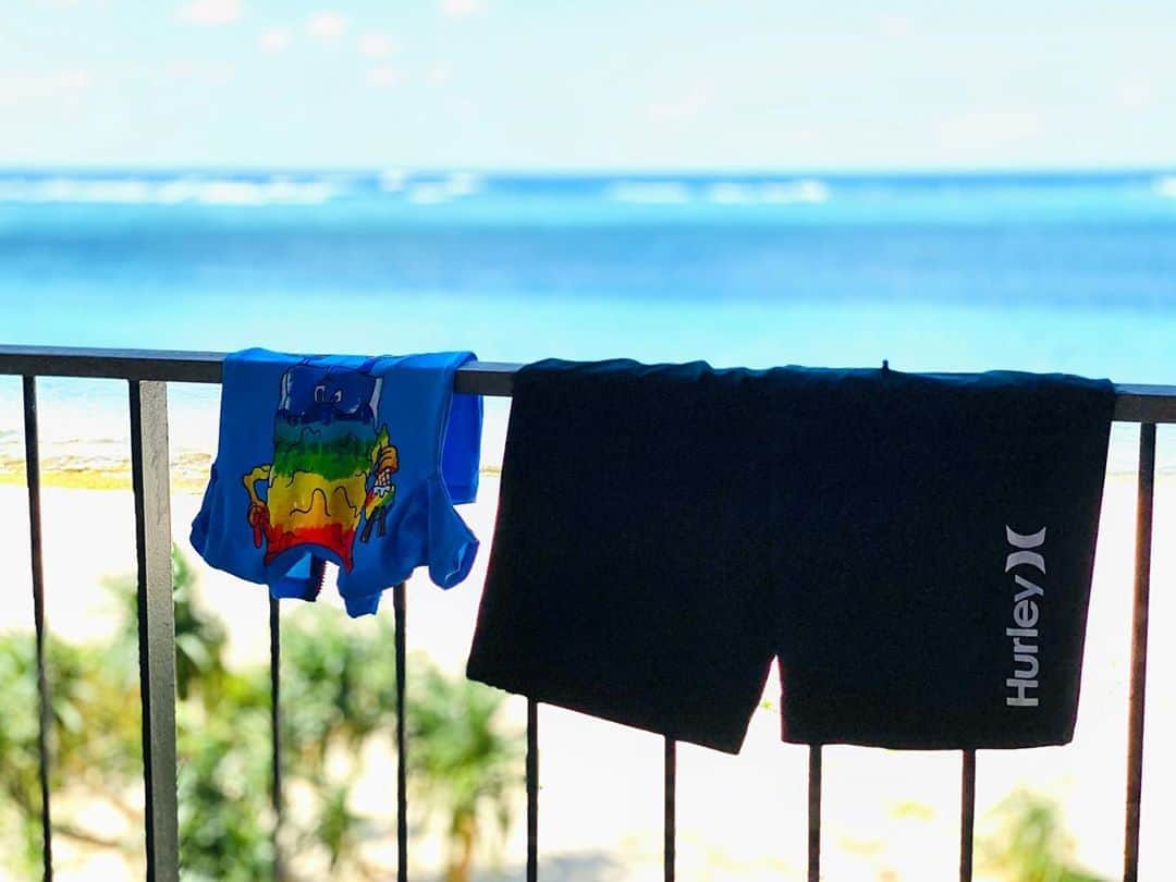 Mai Wakimizuのインスタグラム：「息子とパパ♡ #stellamccartney#hurley」