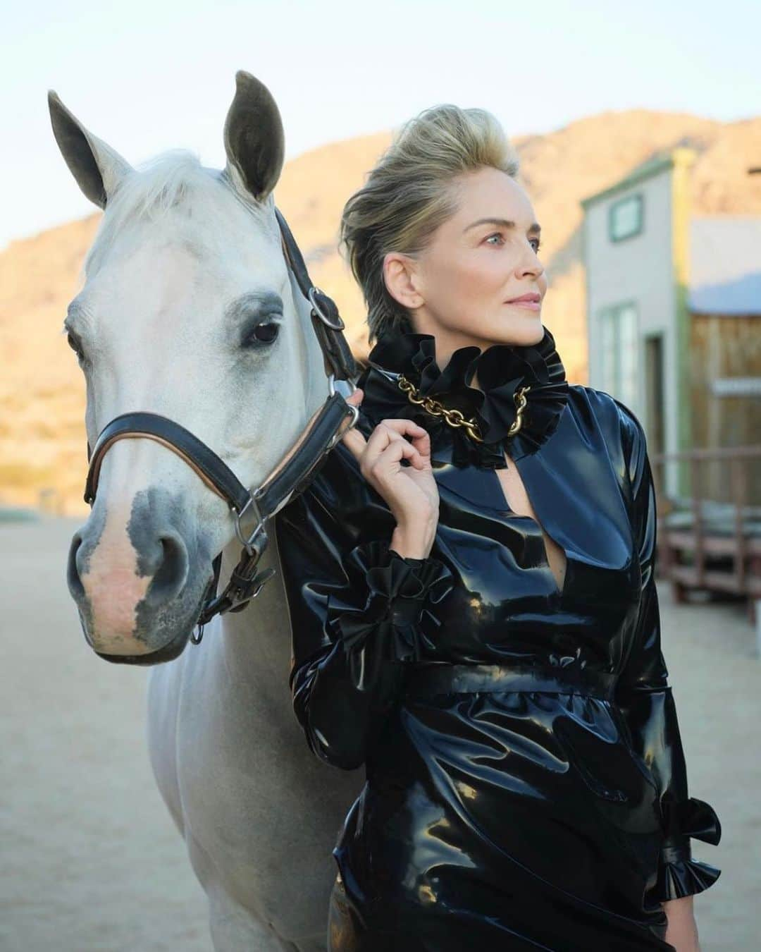 Kara Yoshimoto Buaさんのインスタグラム写真 - (Kara Yoshimoto BuaInstagram)「Majestic✨🖤 #VogueGreece #SharonStone  Editor in Chief: @voguegr Art Director: @d_andrianopoulus Photographer: @michaelmuller7 Creative Director/ Stylist: @paris_libby Hair: @hairbyadir #Makeupbykarayoshimotobua @welovecoco #welovecoco」10月26日 10時30分 - karayoshimotobua