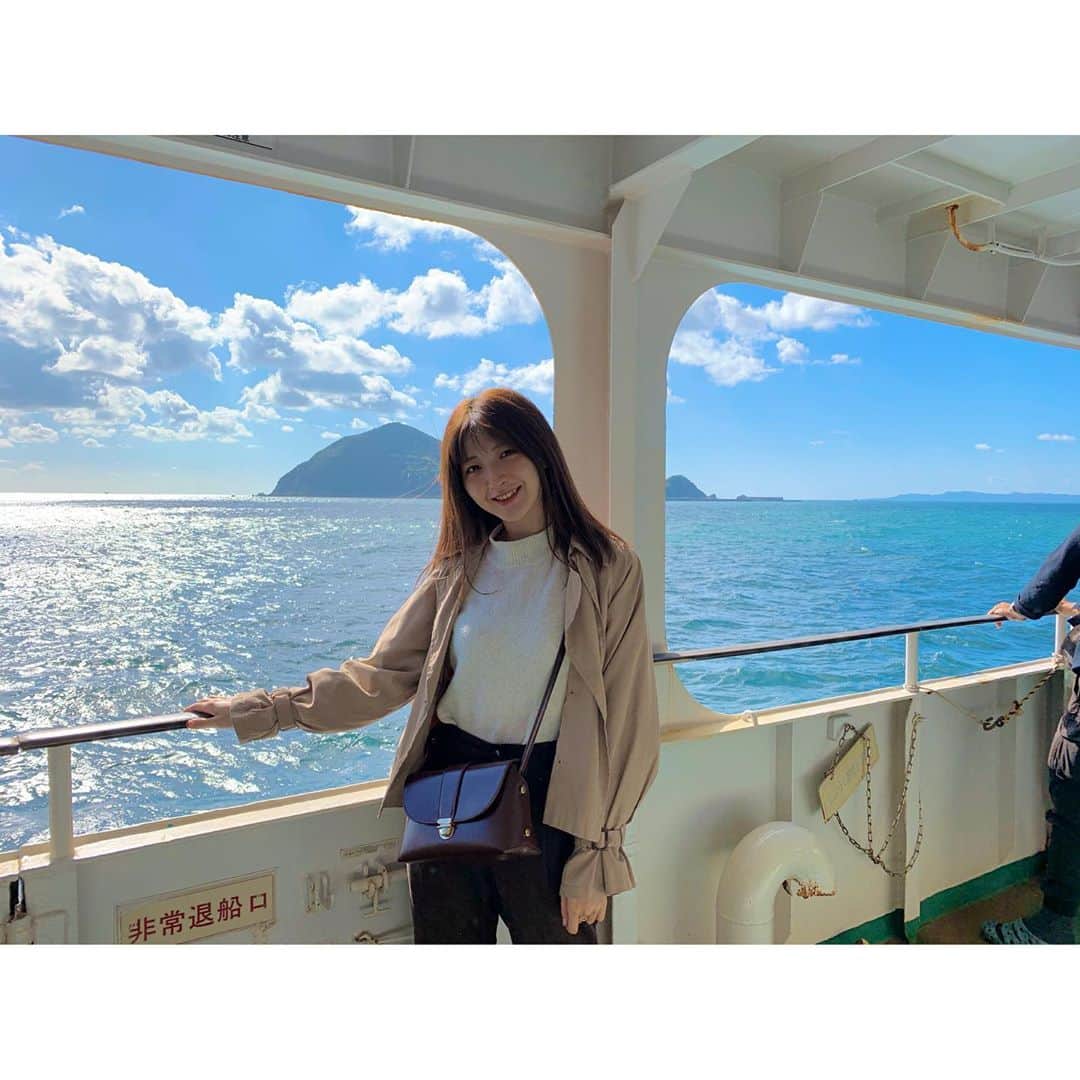森咲樹のインスタグラム：「＊﻿ ﻿ 🌊🛳💚💚﻿ ﻿ #アプガ　#uugirl」