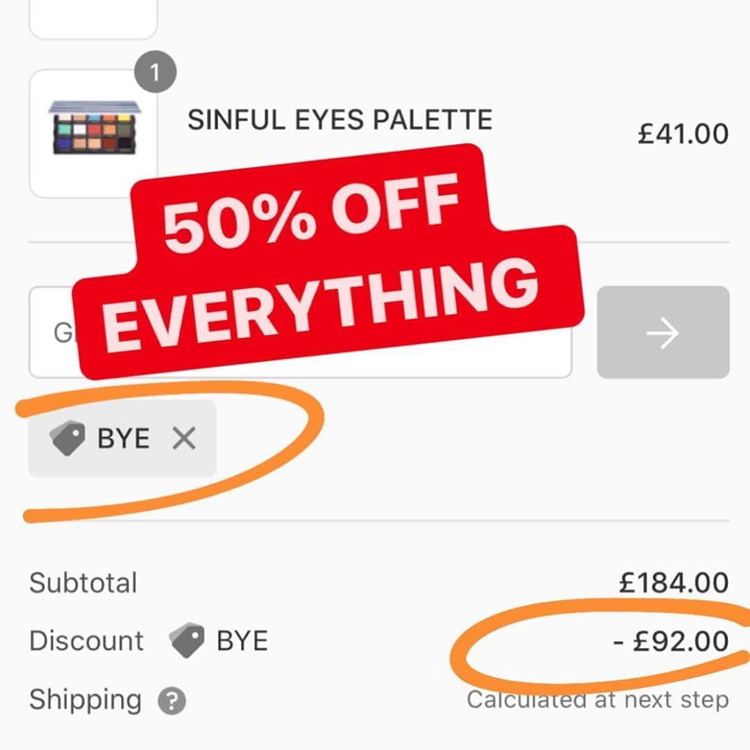 Makeup Addiction Cosmeticsさんのインスタグラム写真 - (Makeup Addiction CosmeticsInstagram)「50% Off Everything with code BYE 👋🔥 End of Autumn sale is here 🍂 We ship worldwide 🌏 #makeupaddictioncosmetics」10月26日 23時19分 - makeupaddictioncosmetics