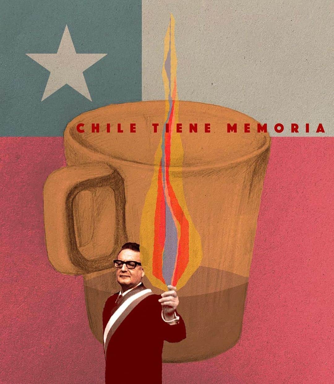 のインスタグラム：「¡Viva Chile!  Abrazos. Los quiero mucho.  Imagen de @lupemarinburgin」