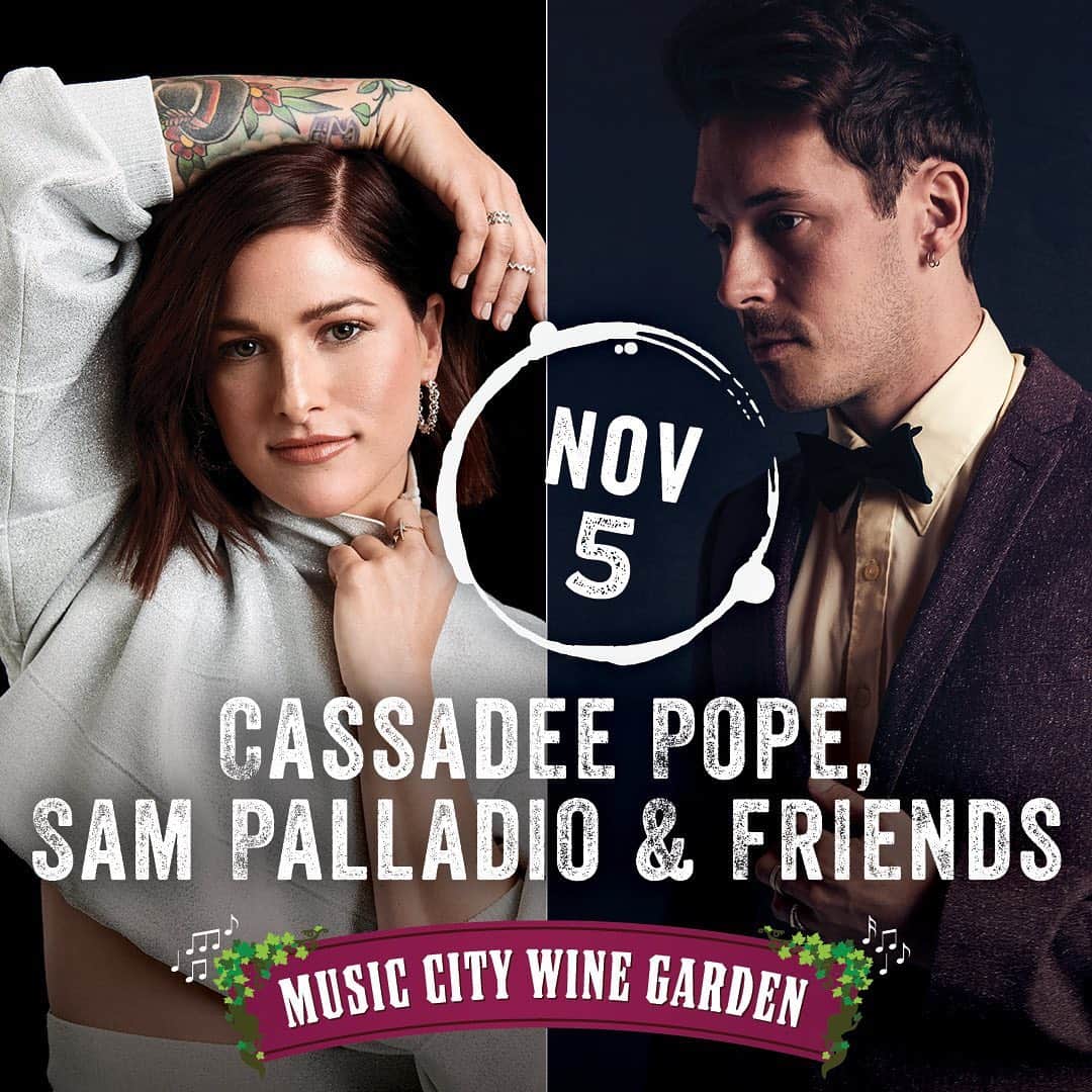キャサディー・ポープのインスタグラム：「A REAL SHOW with a REAL CROWD... I could cry 😭 @citywinerynsh has done an amazing job with their outdoor Wine Garden concerts in keeping everyone safe. Social distancing and masks will be absolutely enforced. We went to a friends’ show there not too long ago and asked if they’d have us back to play our own someday.... and here we are! Get your tickets now. We can’t wait to put on a great show for you and to invite some badass friends up to play as well. Link for tix in bio 🤘」