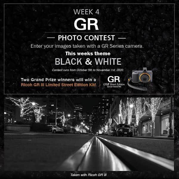 Ricoh Imagingのインスタグラム：「The last theme in the GR Photo Contest is Black and White. Submit your images taken with any GR Series camera! Link in bio. #ricohgr」