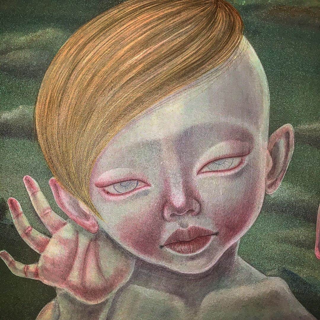 のインスタグラム：「Thanks for coming my page!! My home page. 【cozo cobun こうぶんこうぞう  #canvas #acrylic #painting #art #girl #boy  #contemporary #LorettaLux #artistsoninstagram  #アート #japanesearts #Painter #ローブローアート #現代アート #ポップアート #lowart #ローアート #ロウアート」