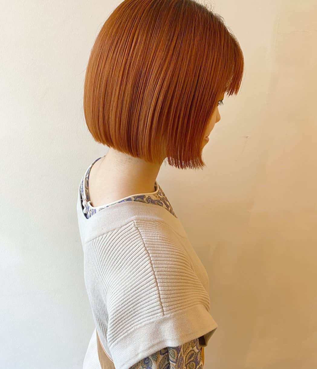 金子真由美さんのインスタグラム写真 - (金子真由美Instagram)「hair cut  orange color🍊 * #ワンレンボブ」10月26日 17時05分 - kanekomayumi12