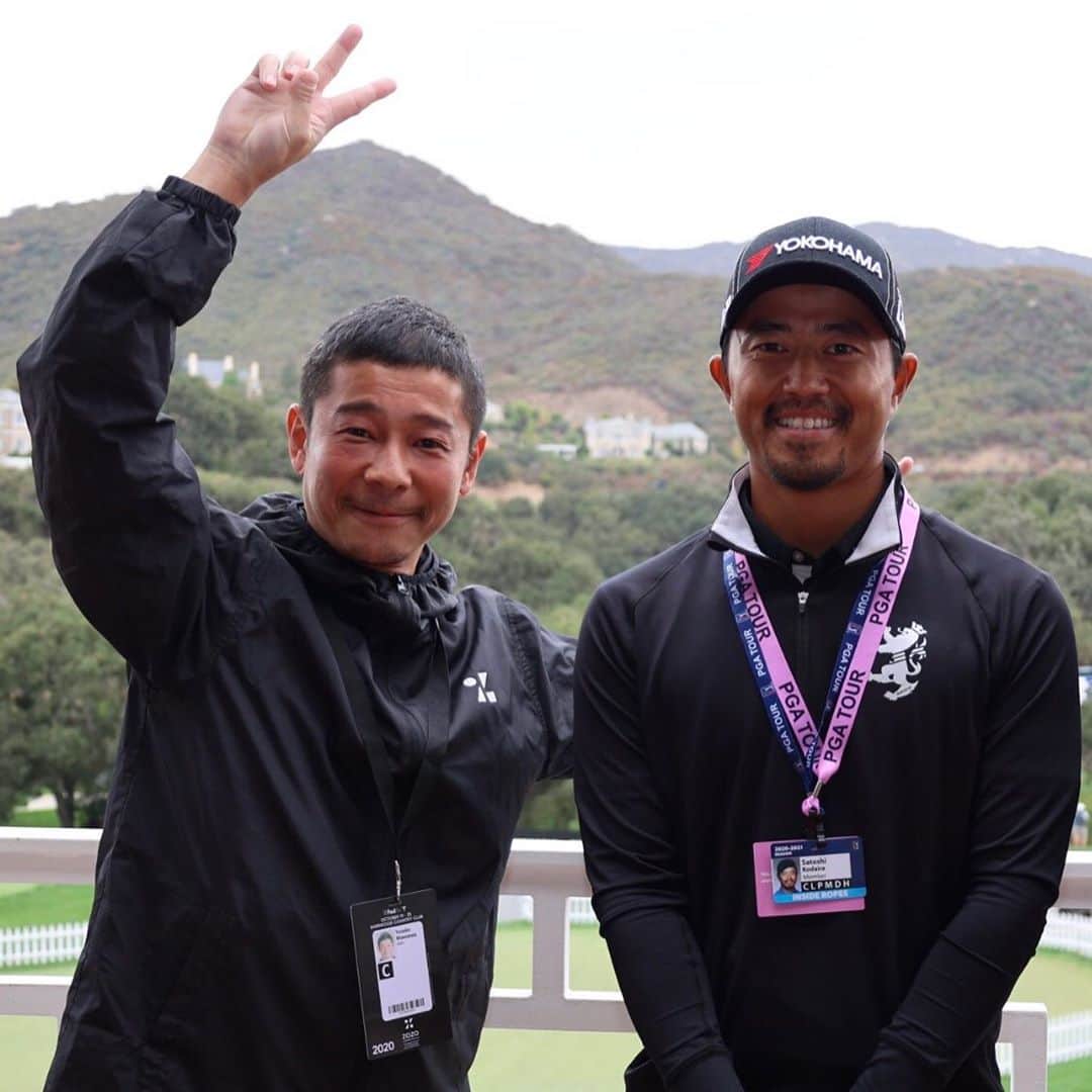 小平智のインスタグラム：「ZOZO CHAMPIONSHIP  結果は12アンダーの35位タイでした。 推薦していただき、ありがとうございました🙇‍♂️収穫のある1週間でした😊この経験を活かして、頑張ります💪💪💪また成長しちゃうな〜笑  最後に前澤さんとパシャリ✌️今度ゴルフ勝負よろしくお願いします😁 #ZOZOCHAMPIONSHIP #ゾゾチャン #前澤友作 さん #小平智」