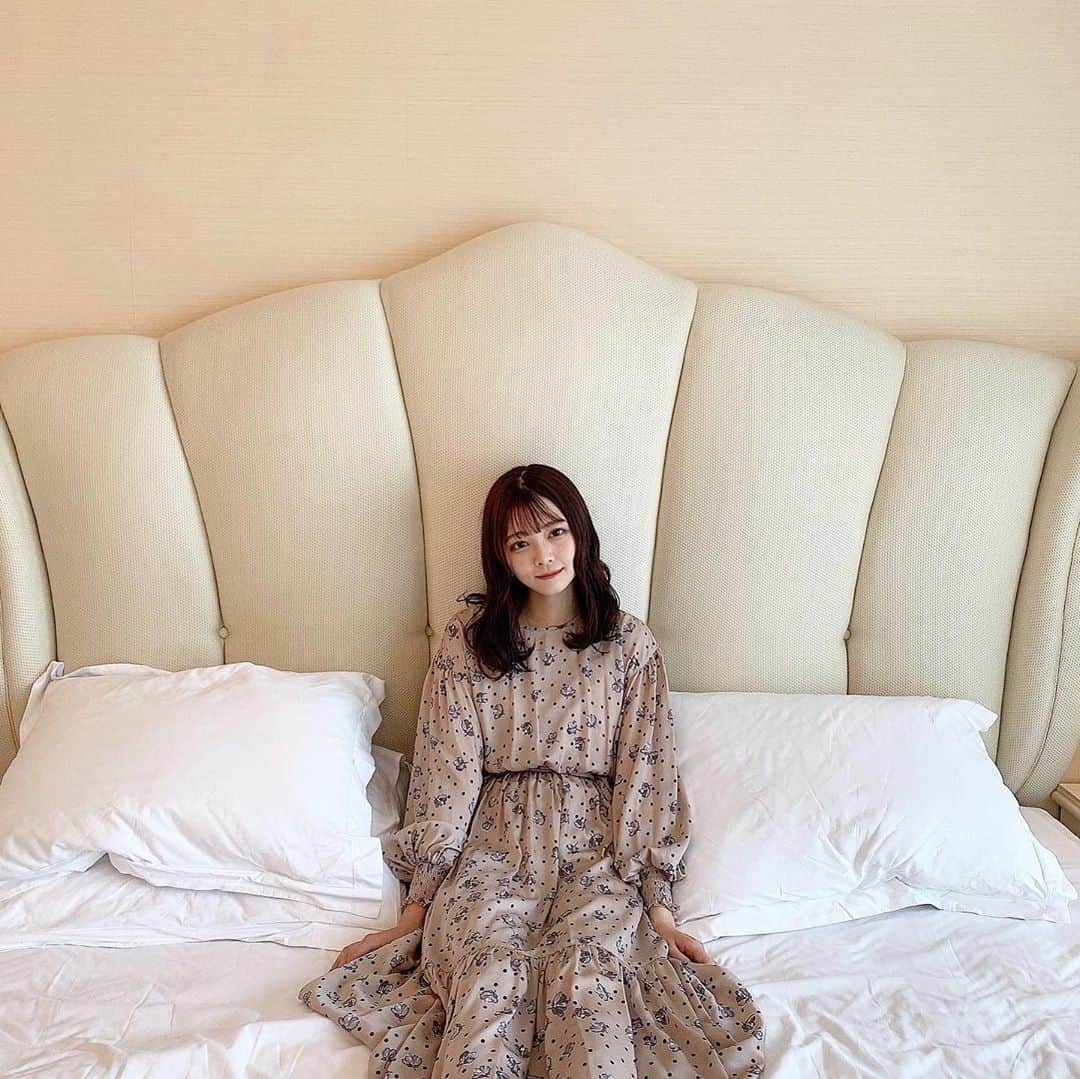 のインスタグラム：「. ベッドも可愛かったし 朝食も美味しかったなあ 友達とここ住みたいって一生言ってた✌︎ ㅤㅤ ラスイート振り返りこれにておわり〜🐏🐏」