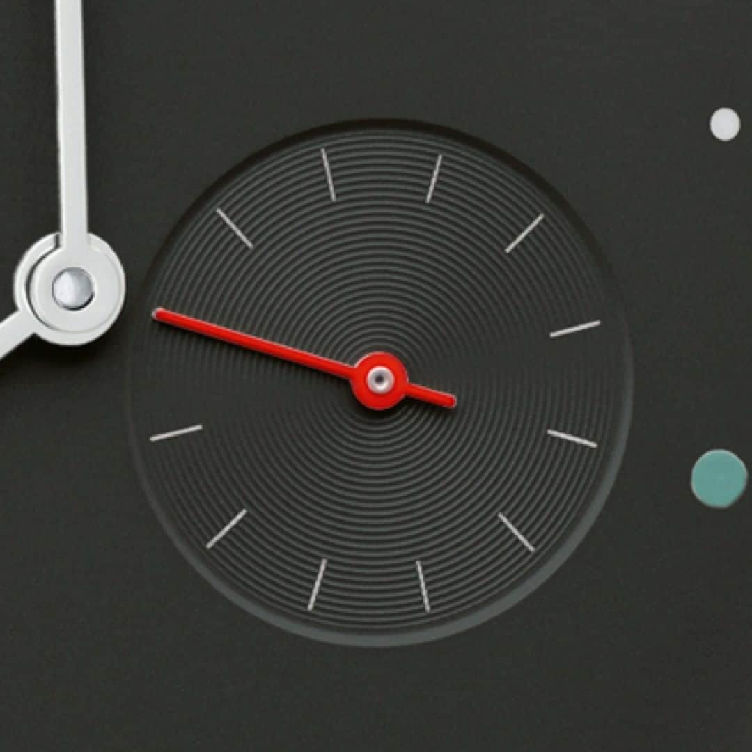 のインスタグラム：「A dash of red on a dark dial—it's a bold color combination only seen on a few NOMOS watches. Can you tell which one this is?  #nomos #glashütte #nomosglashuette #macromonday」