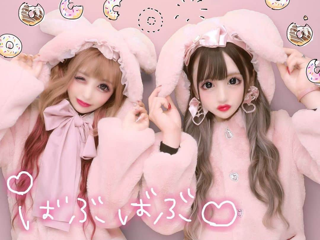 天使ゆらのインスタグラム：「🎀ひめ×ゆら🎀  #ニューハーフ　 #av女優　 #地雷女 #地雷系女子 #量産型 #量産型女子 #マーズ #プリメロ #リボン #シールエクステ #エクステ」