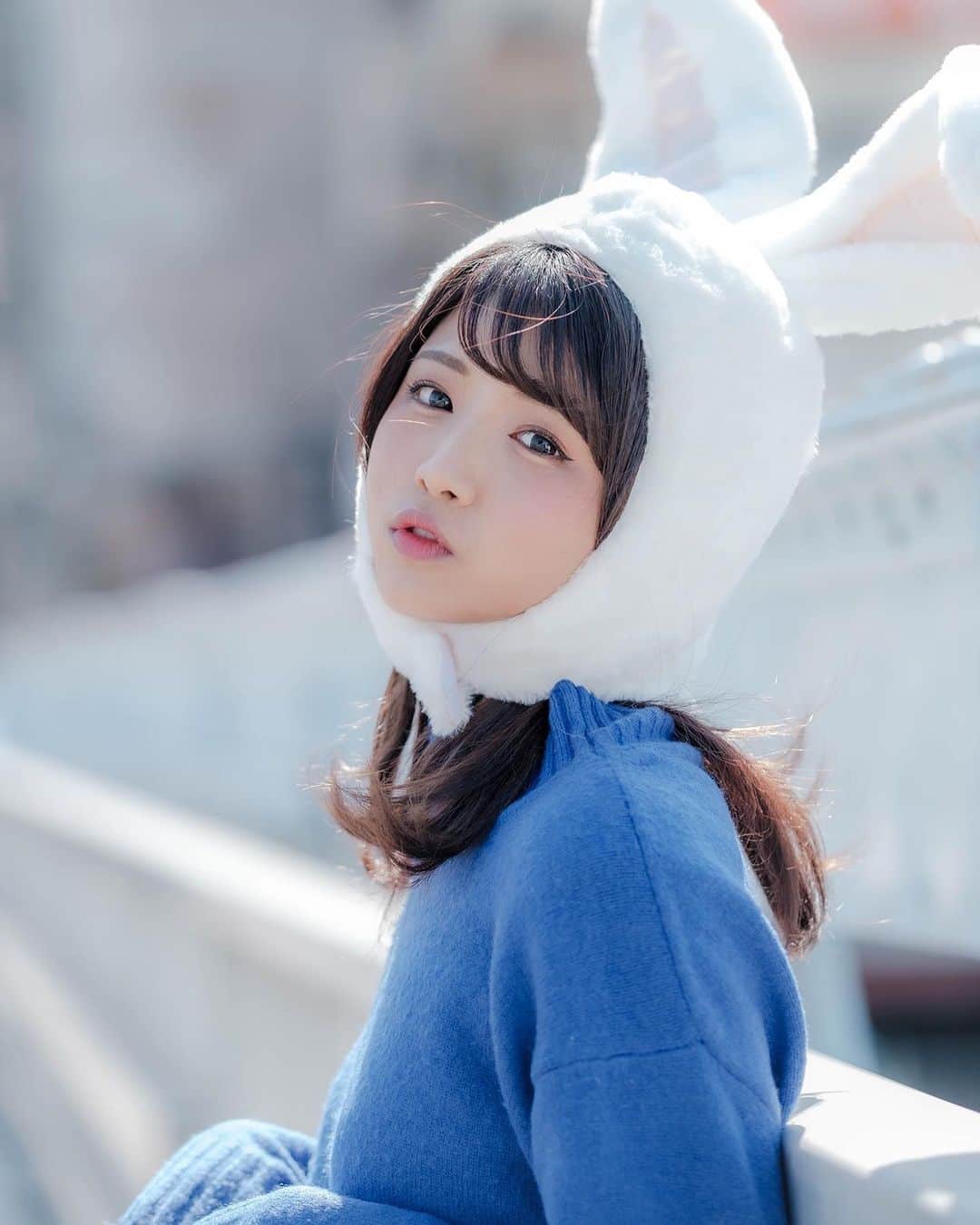 山本ゆうかのインスタグラム：「. 皆の好きな？うさぎシリーズっ🐇 . . . #ポートレート　#うさぎ　#ポートレートモデル　#被写体　#portrait #ポートレート  #美少女図鑑  #関西サロモ #撮影モデル #ビジョビ  #ポトレ女子 #フリーモデル #lovers_nippon  #何気ない瞬間を残したい  #オフィスカジュアル #儚くて何処か愛おしい様な  #ポートレートしま専科  #ガールズフォト#portraitphotography #olコーデ#photoshoot  #関西写真部share #東京カメラ部 #셀피 #데일리메이크업 #옷스타그램 #오오티디 #데일리룩 #日本的 #96년생」