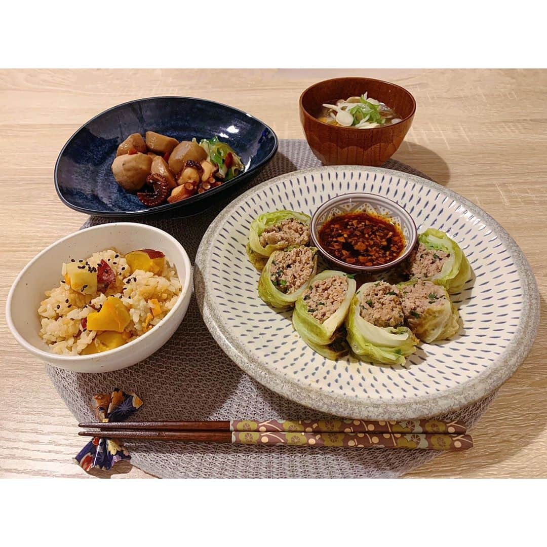 山本千尋さんのインスタグラム写真 - (山本千尋Instagram)「これだから秋は大好き。  #お料理 #秋ご飯 #美味しく頂きました #皆様 #寒さに負けないように #よく食べて #栄養つけてね」10月26日 19時59分 - chihirooyamamotoo