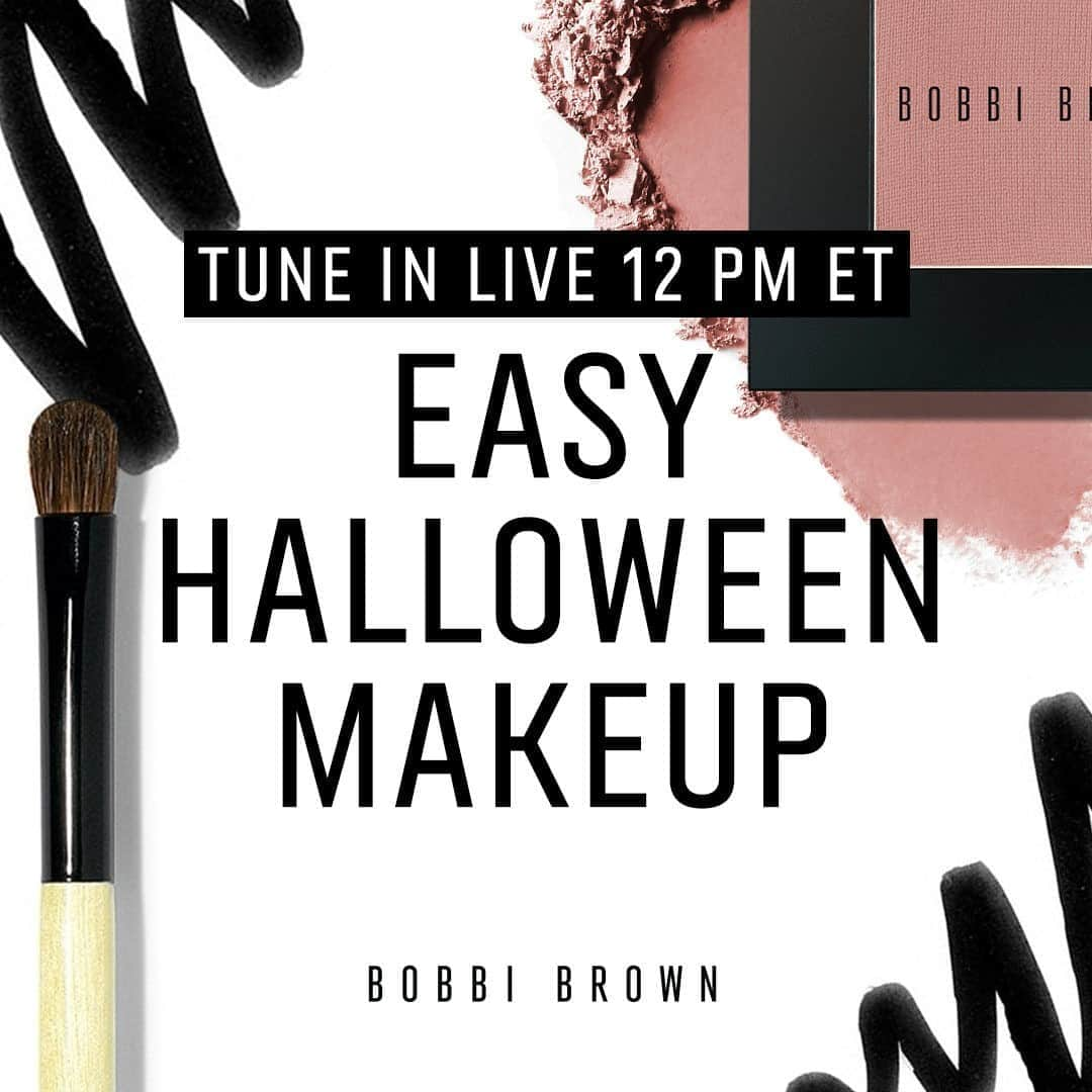 ボビイブラウンさんのインスタグラム写真 - (ボビイブラウンInstagram)「TODAY @ 12 PM ET  EASY HALLOWEEN MAKEUP  Halloween may look a little different this year, but we’re here to help inspire. Tune in to see Bobbi Brown Pro Artist @bbpro_hollieolivia pull together an easy, festive look chosen by our fans.  #bobbibrown #bobbibrownconnects #halloweenmakeup #beauty #makeup #getthelook」10月26日 21時01分 - bobbibrown