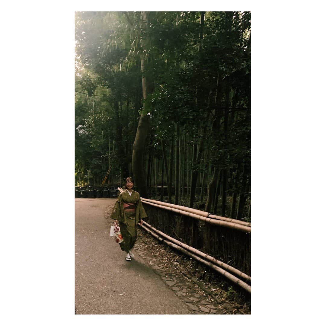 寺川里奈さんのインスタグラム写真 - (寺川里奈Instagram)「抹茶色🍵🍃  #京都 #日本 #着物 #和 #旅 #旅行 #Kyoto #travel #trip #nature」10月26日 21時02分 - rina_terakawa