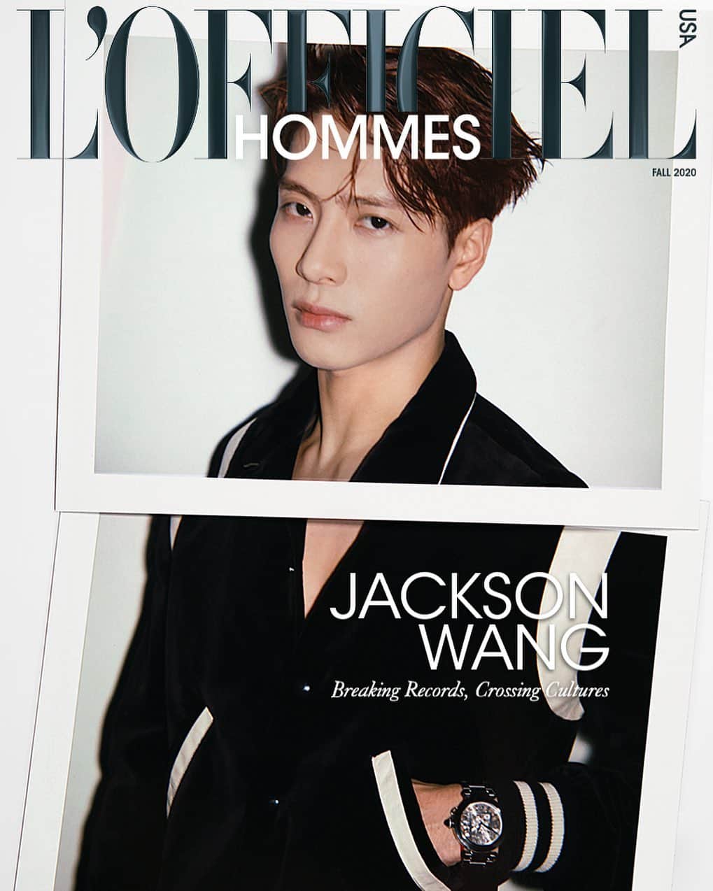 ジャクソンのインスタグラム：「@lofficielusa #cover #lofficiel #usa」