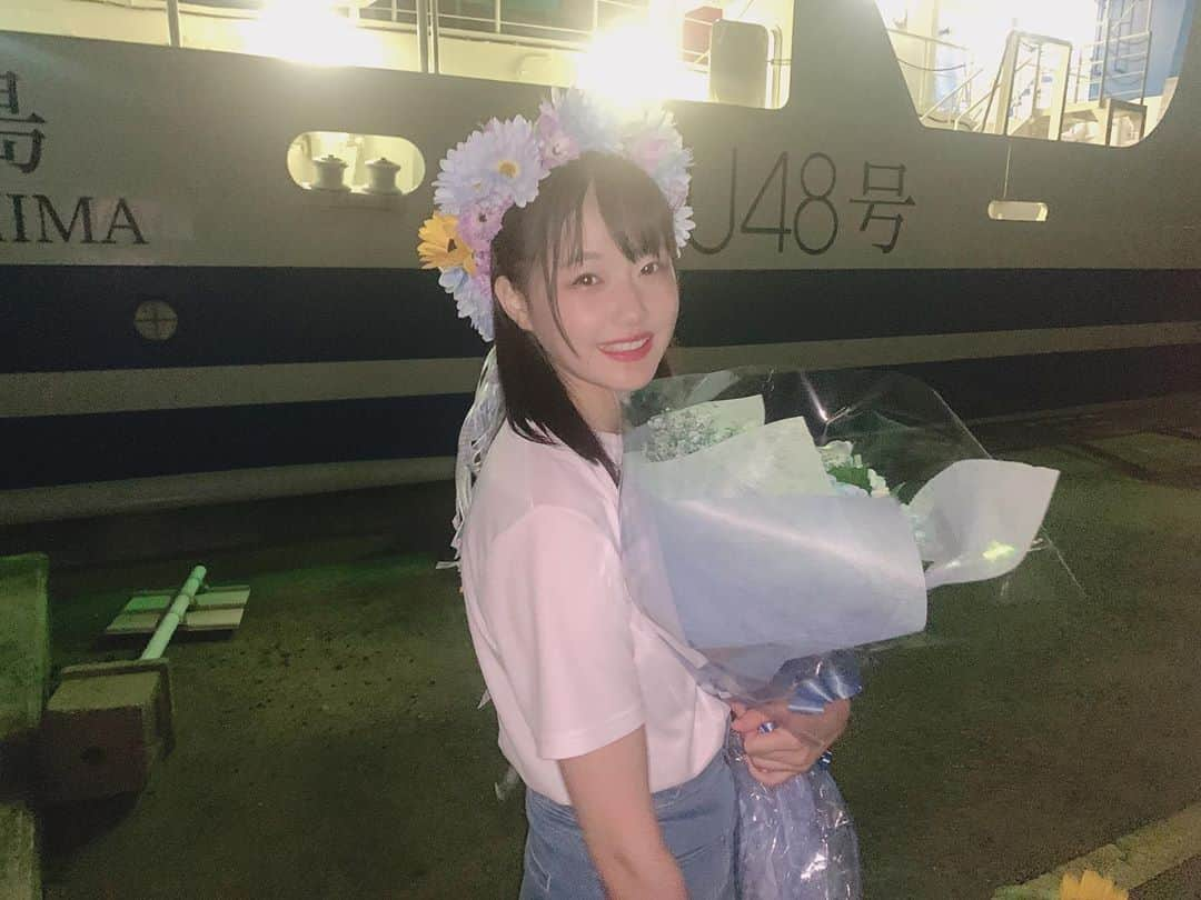 瀧野由美子さんのインスタグラム写真 - (瀧野由美子Instagram)「﻿ 船で最後の生誕祭でした ！⚓ 最後まで見守って貰えないけど、私も私で頑張るね ！﻿  この時間、好きだなぁ 💭 ﻿ ﻿ ﻿ #STU48 #瀧野由美子 ﻿ #生誕祭 #船 #STU48号 ﻿ #ここあお手紙ありがとう﻿ #今年も想像以上のスタンドフラワーありがとう﻿ #STU48号来春までよろしくね﻿」10月26日 22時44分 - yumiko_anko