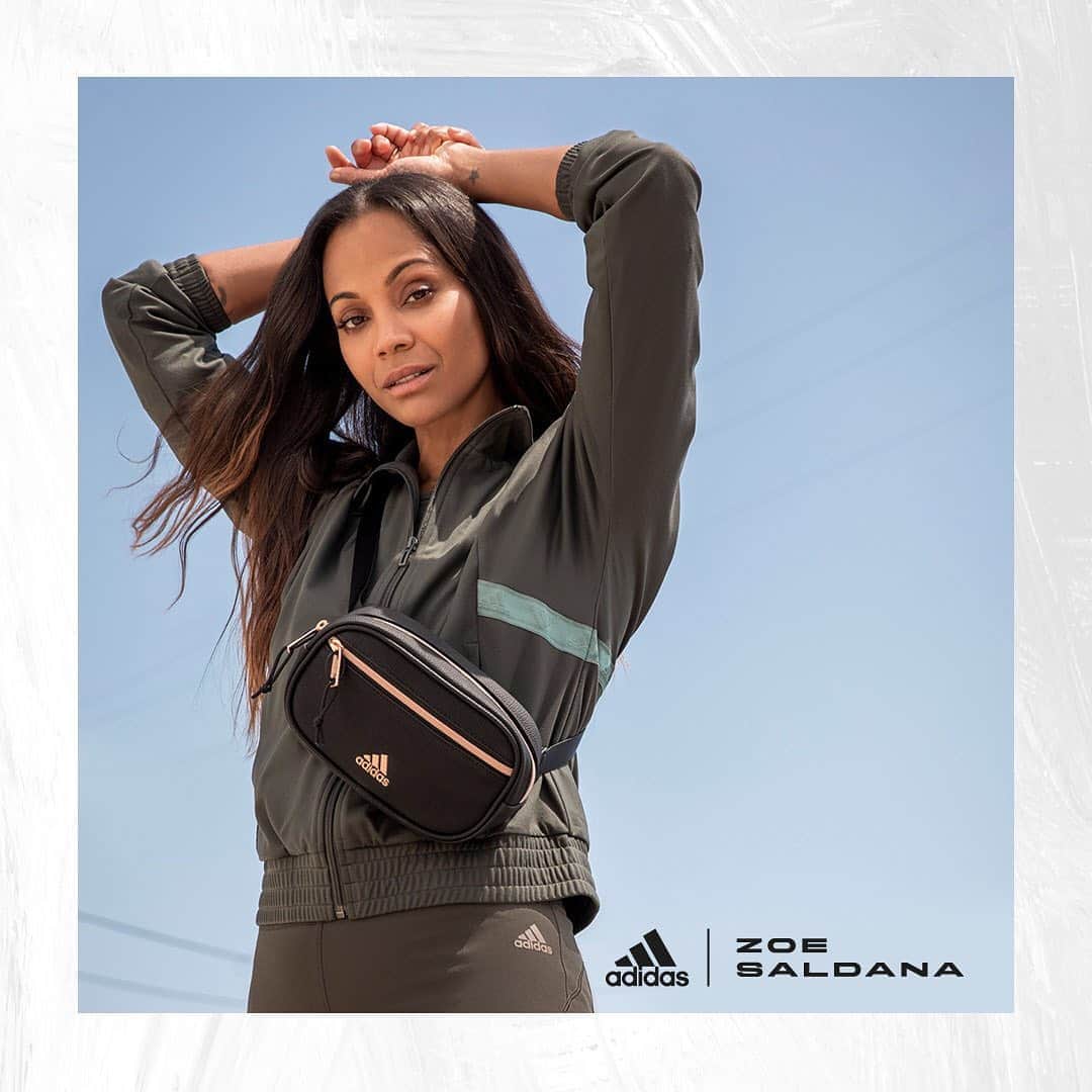 ロック&リパブリックのインスタグラム：「Want styles that can keep up with your busy days? 💫 Check out the latest and greatest from @adidas and actor + activist @zoesaldana. #Kohls #zoesaldanacollection」
