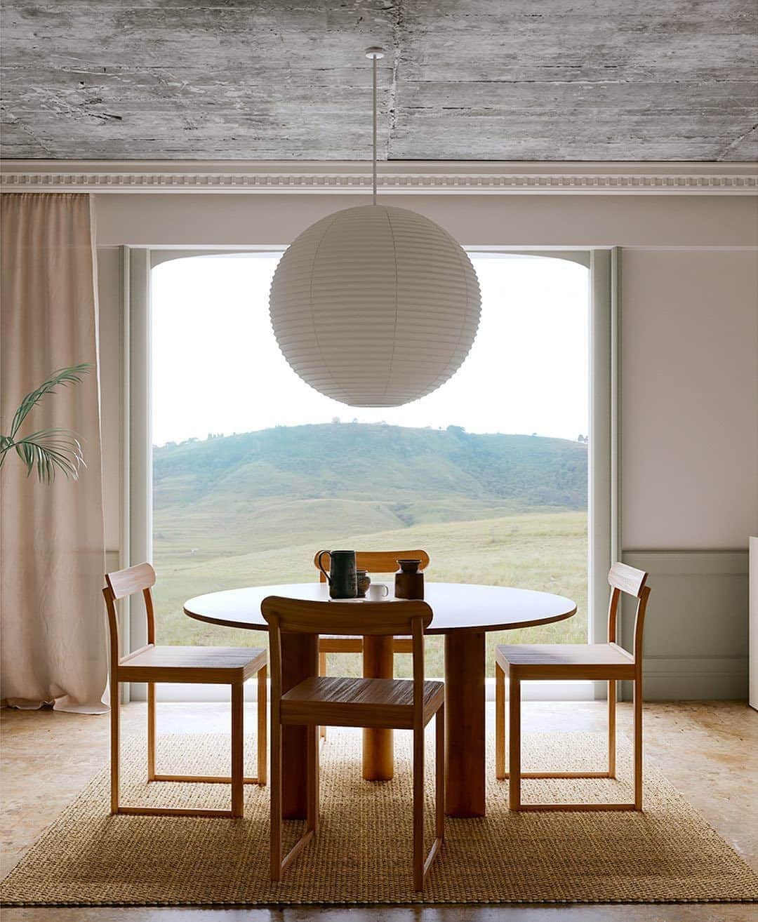 MT DOMAINEさんのインスタグラム写真 - (MT DOMAINEInstagram)「We will never tire of a minimal dining room with a gorgeous view. 🤩📸: @Lanrealao」10月26日 23時04分 - mydomaine