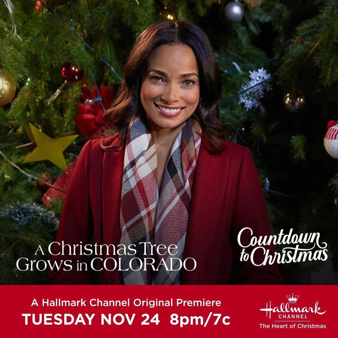 ロッチェル・エイツのインスタグラム：「Tonight is the night! Tune In for the Premiere of #ChristmasTreeInCo at 8pm/7c on @hallmarkchannel Tweet using #ChristmasTreeInCo🎄」